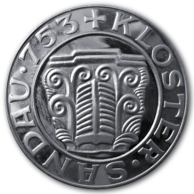 Landsberg Klosterkirche St Benedikt Sandau von 1986 Silbermedaille mit ca 15g 999er Silber Motivseite Landsberg Klosterkirche St Benedikt Sandau von 1986 Silbermedaille mit ca 15g 999er Silber Motivseite